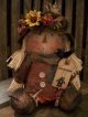 Primitive Scarecrow Girl Doll == Sits Alone ==weighted Bottom ==sitting Only= Primitives photo 5