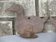 2 Primitive Aafa Blacksmith Art Metal Duck Candle Holder Hand Forged Antique Primitives photo 4