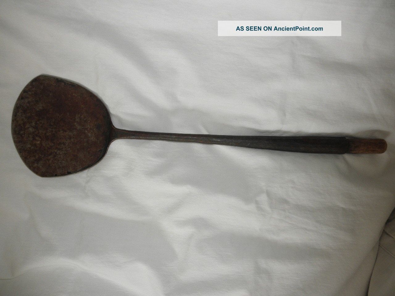 Signed Antique 18th - 19th Century Wrought/hand Forged Iron Spatula Nr Primitives photo