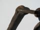 Antique Hand Wrought Iron Hook,  Ring,  And Chain Primitives photo 1