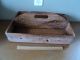 Vtg Primitive Rustic Country Hand Made Wood Divided Carrier Tray Primitives photo 2