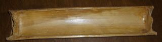 Wood Bread Cracker Candle Bowl Tray Trencher Primitive Kitchen Decor Bamboo photo