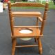 Vintage Wooden Potty Chair: Oak Hill - Fitchburg,  Mass: Made In Usa Primitives photo 1