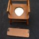 Vintage Wooden Potty Chair: Oak Hill - Fitchburg,  Mass: Made In Usa Primitives photo 4