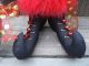 ~primitive~ Halloween Witch Boots With Stockings Hat And Broom~ Primitives photo 2