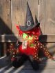 ~primitive~ Halloween Witch Boots With Stockings Hat And Broom~ Primitives photo 4