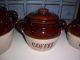 Vintage Maple Leaf Monmouth Stoneware Bean Pot Style Canister Set - 4 Pc.  - Primitives photo 3