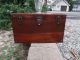 Vintage Wooden Tool Chest Wood Box Instrument Case Old Primitives photo 10