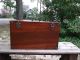 Vintage Wooden Tool Chest Wood Box Instrument Case Old Primitives photo 3