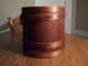 Wooden Bucket Firkin Covered Lid Banded Sugar Pantry Primitive Primitives photo 5