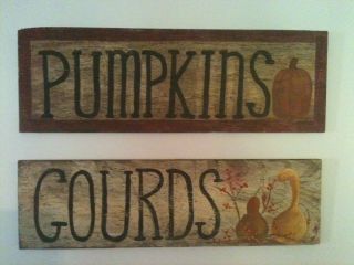 Primitive Pumpkin & Gourd Sign photo