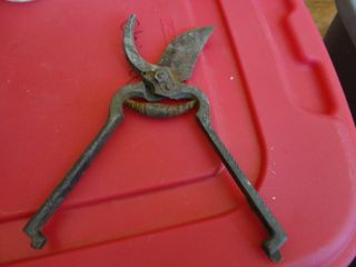 Vintage Cutters Snippers Pruning Metal Tool photo