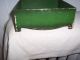 Old Green Dresser Box,  Flowers/curved Detail On Sides. Primitives photo 1