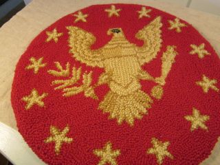 Chair Pad W Eagle And Stars/red With Gold. . photo