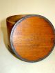 Antique Primitive Bentwood And Tin Banded Pepper Storage Box Primitives photo 1