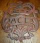 Antique 1770 Revolutionary War Primitive Folk Art Iron Work Badges Initials Vafo Primitives photo 2