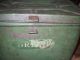 Olde Primitive Antique Vintage Green Tin Bread Box And Rolling Pin Primitives photo 1