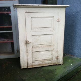 Primitive Handcrafted Cupboard Pantry Vtg Cabinet Pie Safe Old photo