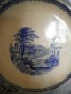 Antique Blue Willow Plate - Signed W/maker Marks Primitives photo 1