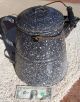 Antique Chuck Wagon Coffee Pot W/ Handle And Lid Primitives photo 3