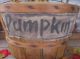 Primitive Fall Halloween Splint Wood Basket~with Pumpkins~crow~light~leaves~wow Primitives photo 5