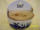 Antique Dutch Scene Salt Box With Wooden Lid Primitives photo 1