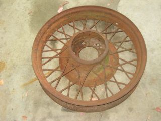 Iron Vintage Implement Cart Wheel John Deere ? Garden Art photo