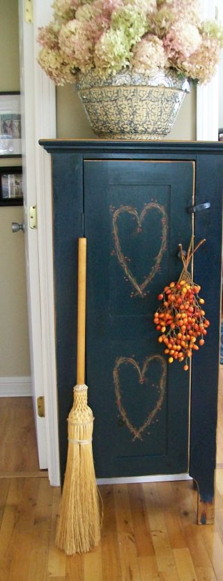 Vintage Hearth Broom Great For Fall Decorating photo