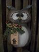 Primitive Large Owl Bobbin == Berries Doll == 13 X 7 X 3 1/2 In.  == Primitives photo 1