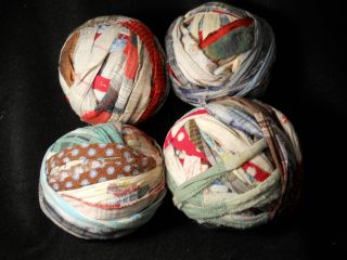 8 Authentic Ragballs,  Great Colors,  Large,  5 