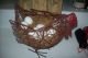 Vintage Metal Chicken Egg Holder Basket Primitives photo 3