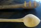 Antique Hand Carved Wooden Spoon And Another Unknown Wooden Dowel Pownder? Primitives photo 4