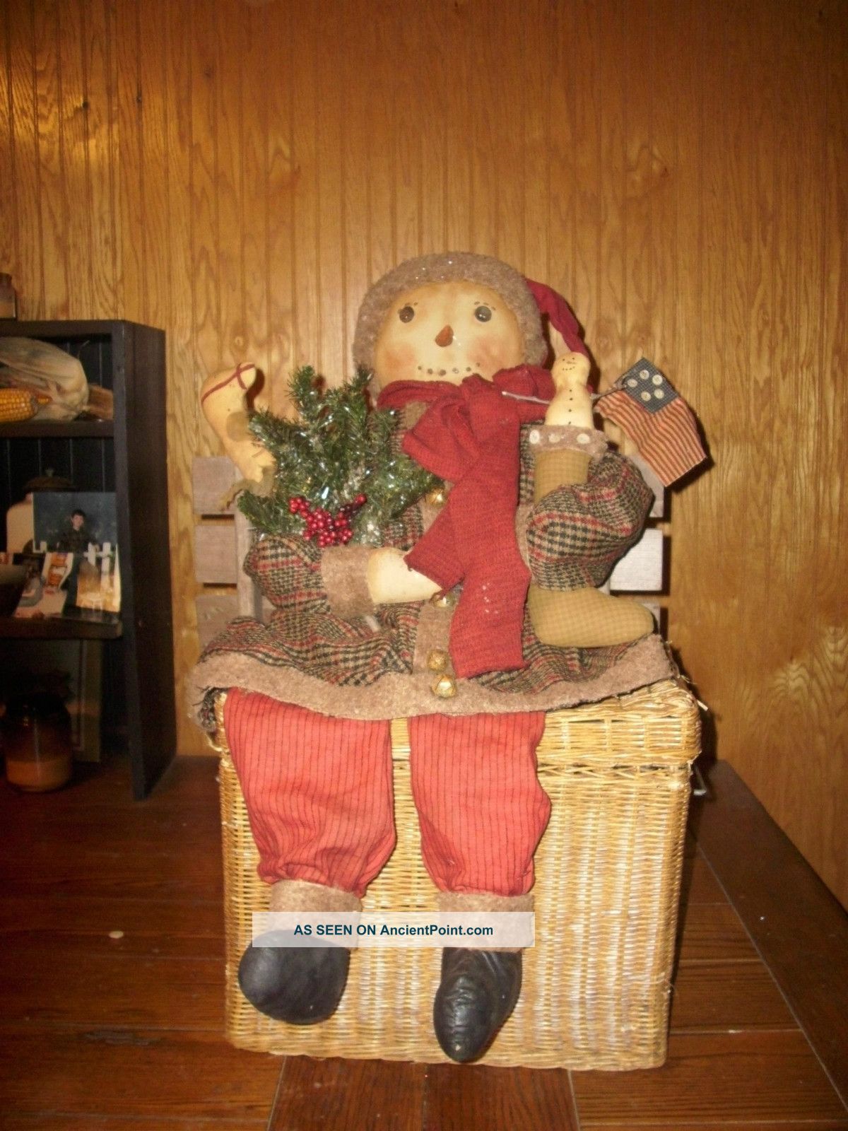 Handmade Primitive Snowman Primitives photo