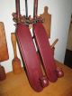 2 Primitive Country Farmhouse Wood Wall Sconces Colonial Red Early Lighting Primitives photo 1