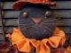 Primitive Handmade Halloween Black Cat Make - Do/old Rusty Bed Spring Primitives photo 2