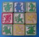 Lot 11 Vintage Disney Characters Wooden Blocks Wood Toys Old Letters & Numbers Primitives photo 1