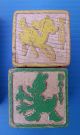 Lot 11 Vintage Disney Characters Wooden Blocks Wood Toys Old Letters & Numbers Primitives photo 2