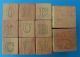 Lot 11 Vintage Disney Characters Wooden Blocks Wood Toys Old Letters & Numbers Primitives photo 5