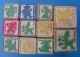 Lot 11 Vintage Disney Characters Wooden Blocks Wood Toys Old Letters & Numbers Primitives photo 8