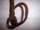 Antique Hand Forged Iron Twisted Horse Bit Primitives photo 1