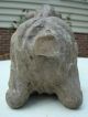 Antique Primitive Hand Carved Wood Sheep Paper Mache Mold Holiday Primitives photo 3