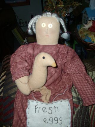 Primitive Country Doll Handmade 22 