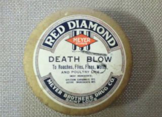 Vintage Red Diamond Meyer Brothers Drug Co.  Death Blow St.  Louis For Insects photo