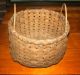 Ozark Primitive Antique Two - Handle Split Oak Gathering Basket Primitives photo 2