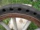 Antique Farm Solid Rubber Wood Spoke Steel Wagon Wheel Steampunk Yard Art Deco Primitives photo 1