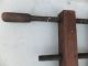 Antique Adjustable Clamp Hand Screws Turned All Wood Primitive Working Tool Primitives photo 2