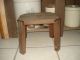 Vintage Antique Primitive Wood Wooden Foot Stool Small Table Bench Primitives photo 1
