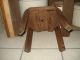Vintage Antique Primitive Wood Wooden Foot Stool Small Table Bench Primitives photo 5