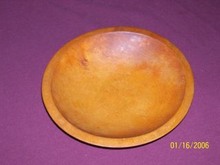 Antique Primitve Wooden Munising Bread Dough Bowl Vintage Woodenware Wood photo
