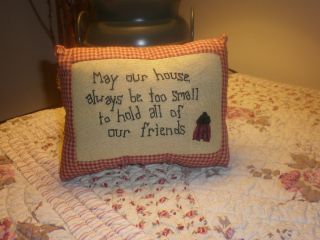 Primitive Gathering Our House Pillow. .  Cute. .  New photo